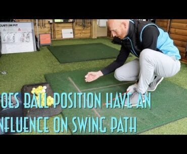 Does golf ball position influence swing path?