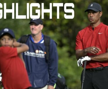 Tiger Woods And Charlie Woods Highlights From Final Round At PNC Championship 2020