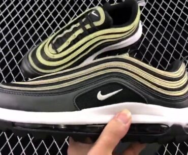 2021 Cheap Nike Air Max 97 Golf Black White Shoes CI7538-002