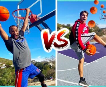Slam Dunks vs Trick Shots H.O.R.S.E. Ft. Chris Staples!