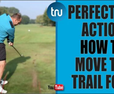 KEEP YOUR TRAIL HEEL DOWN TO STOP EARLY EXTENDING - GOLF TIP