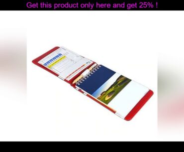 best 1set PU Golf Scorecard Holder Keeper Golf Score Book Cover Pocketbook Scoring With 2 Golf Scor