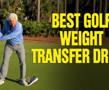My BEST Golf Weight Transfer Drills (The Shoe Drill)!!