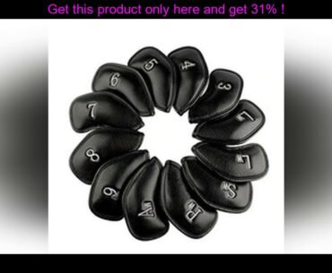 new 10pcs PU Leather Golf Club Iron Headcover Head Cover Protector Putter Set