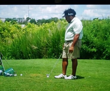 Target view of my past golfswing. I was a picker of the ball
