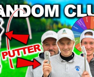 Random Golf Club Challenge - Wheel of NOT ideal!!! [Abschlagen mit dem PUTTER]