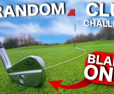 I play golf with BLADES ONLY | Random club challenge