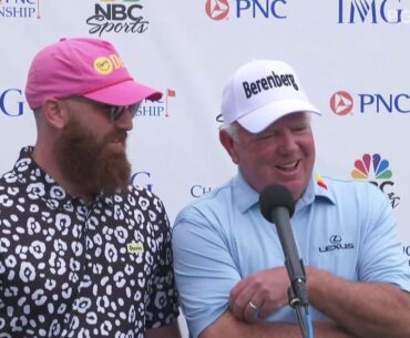 Mark and Shaun O'Meara Sunday Flash Interview 2020 PNC Championship - Round 2