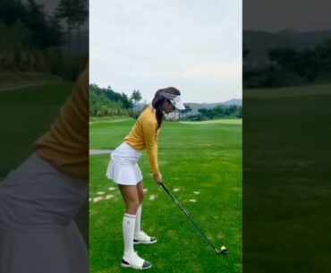 Golf swing beautiful girls| Golf fashion KLPGA