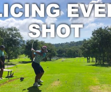 ON COURSE EXPERIMENT | SLICING EVERY SHOT