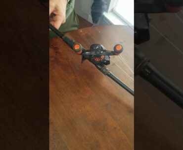Winn grip cleaning on a KastKing fishing rod/reel.