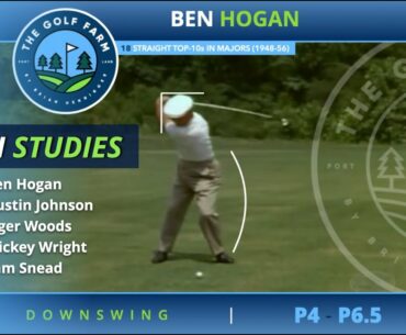 Ben Hogan, Dustin Johnson, Tiger Woods, Mickey Wright, Sam Snead | DOWNSWING COMMONALITIES