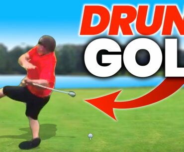 DRUNK GOLFER SHOULD NOT BE ON THE COURSE !