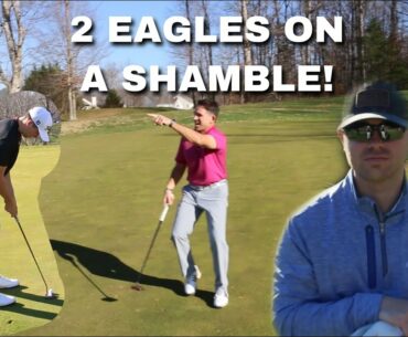 4 Person Shamble Tournament | Part 1 | Can I make a 40 Foot Eagle Putt?