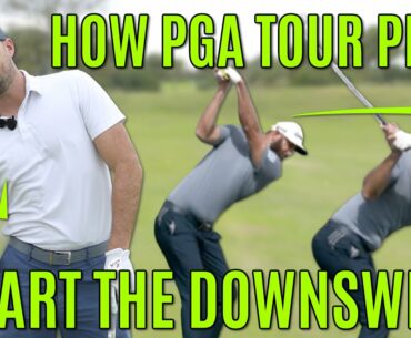 How PGA TOUR PROS Start The Downswing | Upper Body