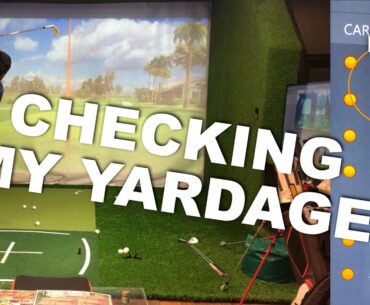 CHECKING MY YARDAGE FOR EVERY CLUB ON THE TRACKMAN