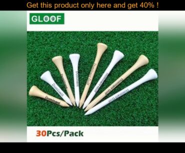 the best 30Pcs/Pack Wooden Golf Tee Tees Replacement Driving Range Hitting Trainer Club Accessories