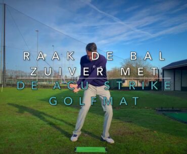 Raak de bal zuiver met de ACU strike golfmat