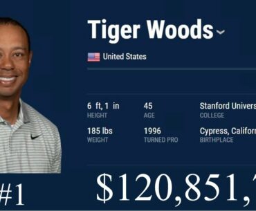 Top 10 PGA Tour Career Money Leader Golf Swing