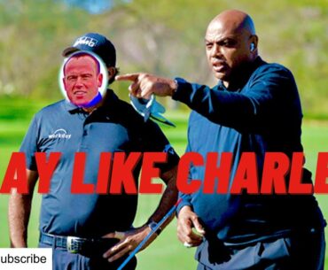 Charles Barkley Golf Swing - We play a hole with it