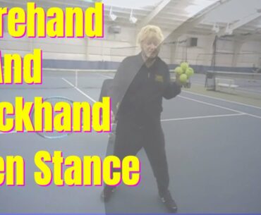 Forehand And Backhand Open Tennis Stance How To Hit An Open Stance Forehand Must See!