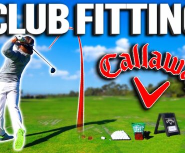 Getting A Full Bag CLUB FITTING W/ Callaway!! (300+ Yard IRONS!!)