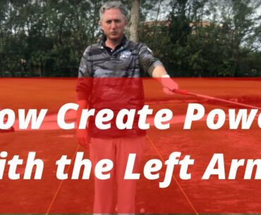 How To Create Power with the Left Arm! Simple and Easy Way To Create Consistency! PGA Pro Jess Frank
