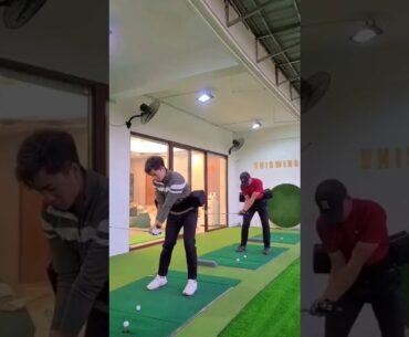 2 Box waist rotation golf training aids for golf swing. #golfswing #golftrainingaids
