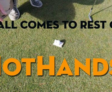 Ball Comes to Rest on a HotHands!