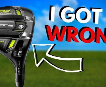 Cobra RADSPEED TOUR Fairway... I GOT THIS SO WRONG...