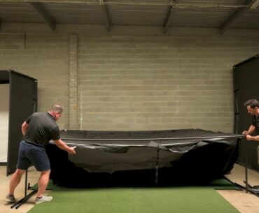 24/7 Golf 4m x 3m x 3m Golf Simulator Enclosure Assembly Video