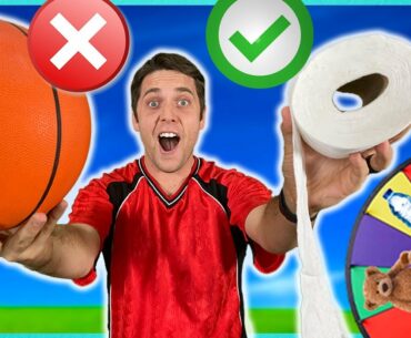Wheel Decides Your WEIRD ITEM Basketball TRICK SHOT! *Intense Ending!*