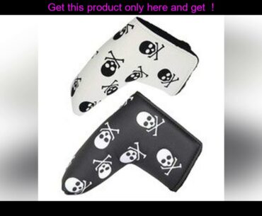 the best Skull Golf Putter Cover Blade Headcovers Protector Cover PU Leather Golf Clubs  Accessorie