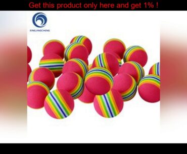 top 50Pcs Foam Eva Airflow Hollow Practice Golf Balls  Golf Training Balls Outdoor Indoor Putting G