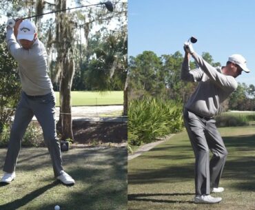 HARRIS ENGLISH - DRIVER & FAIRWAY WOOD GOLF SWING SYNCED FULL & SLOW MOTION 1080p HD