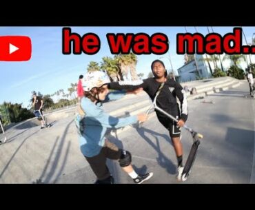 ANGRY SKATER VS SCOOTER RIDER