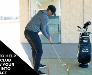 A DRILL TO HELP YOUR CLUB FOLLOW YOUR BODY INTO IMPACT