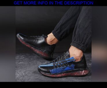 REVIEW Handmade Snakeskin Shoes High Quality Sneaker Sport Fashion Luxury Python Leather Mens Leisu