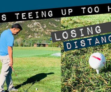 Tee Height for Irons Too High | Losing Distance