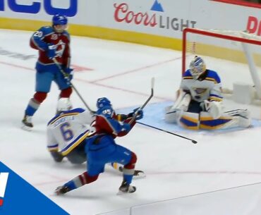 Andre Burakovsky Unloads One-Time Blast Past Jordan Binnington To Open Scoring