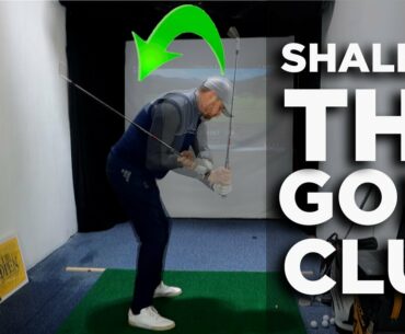 HOW TO SHALLOW THE GOLF CLUB AND HIT THE BALL FURTHER