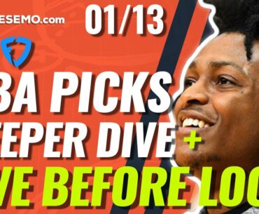 NBA DFS PICKS: DRAFTKINGS & FANDUEL LINEUPS | WEDNESDAY 1/13/21