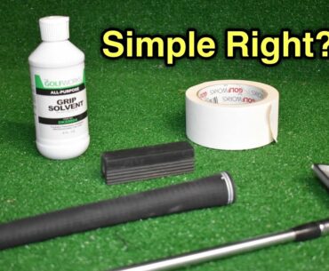How to Regrip a Golf Club Awful Golfers Guide Style (DO TRY THIS AT HOME)