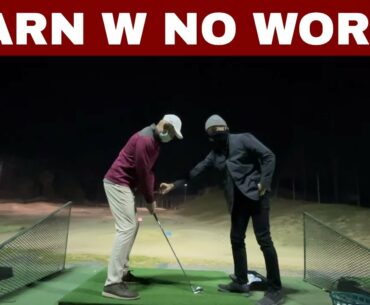 Getting a GOLF LESSON WITH NO TALKING from THE COACH/ Be Better Golf with Joe Dau