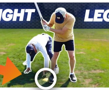 Right Leg In Golf Swing - Ball Striking Drills