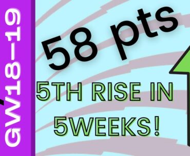 UP 145k places to 265k in My FPL GW18! Choosing my Bench Boost team for Double Game-Week 19