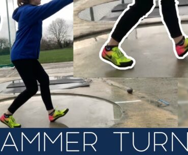 Learn Hammer turns for beginners - Introduction to Hammer Throwing Technique