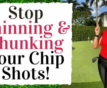 How To Stop THINNING And CHUNKING Your Chips Shots - Golf Fitness Tips!