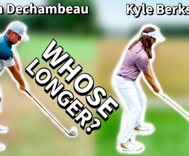 GOLF SWING BATTLE! - Bryson Dechambeau VS Kyle Berkshire!