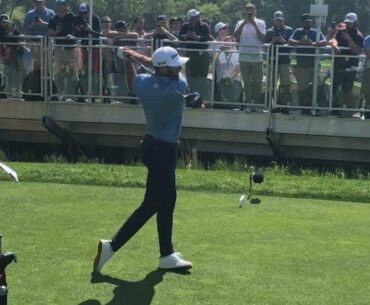 PGA Stars hitting driver at the PGA in 2019